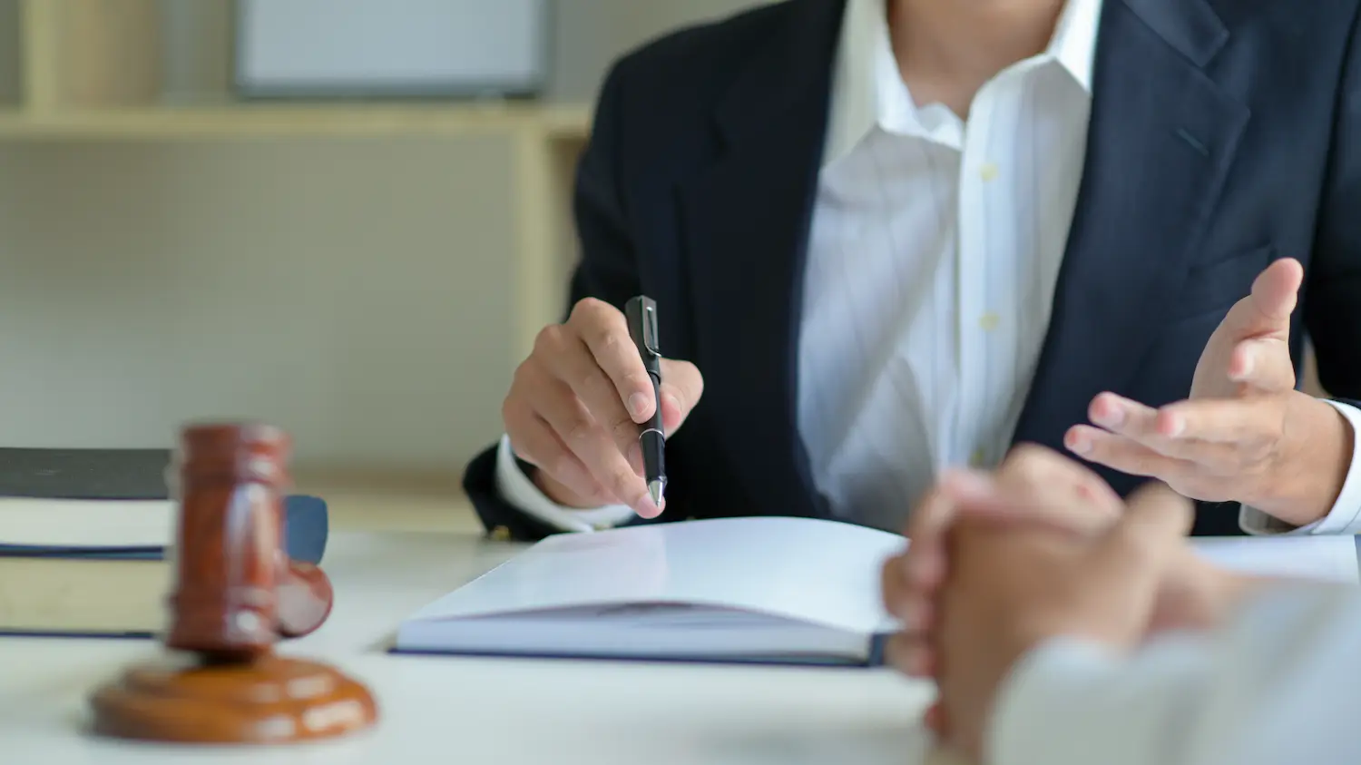 A Real Divorce Solutions team member consulting with a new client.